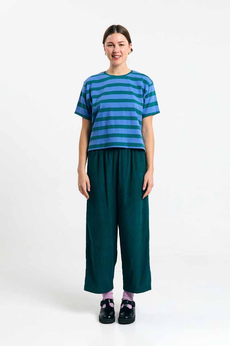 Suite13Lab Isquia Top Stripes Green Damen Streifenshirt grün
